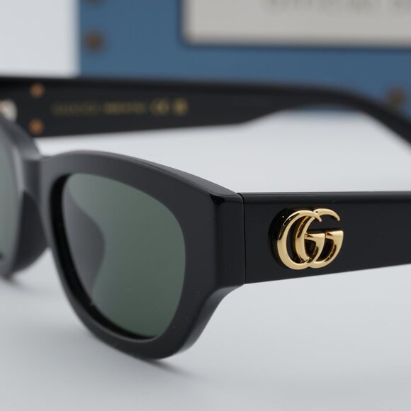 Gucci GG1954SA 001 Cat Eye Sunglasses - Shiny Black/Grey main image 9
